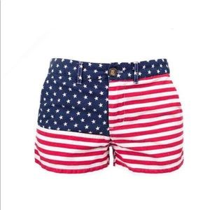 Chubbies Ladies American Flag Shorts,  Size 4, NWT